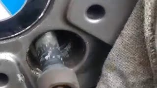 Security nut removal without key  A proper tutorial Works on every car almost [upl. by Auoy]