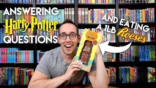 ANSWERING HARRY POTTER QUESTIONS WHILE EATING A ONE POUND REESES BUNNY [upl. by Aihsemot500]