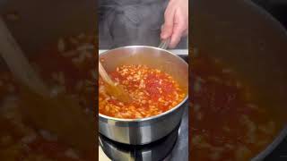 Risotto allamatriciana 🔥🧀 shorts recipe italianfood giallozafferanolovesitaly [upl. by Emanuela]