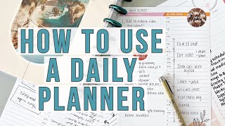 Functional Plan With Me Tips on How to Use a Daily Planner Effectively  Happy Planner Daily Sheets [upl. by Esteban]