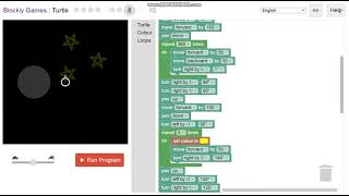 Blockly Games Turtle levels 18 walkthrough [upl. by Broome]