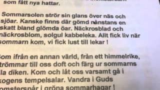 Sommarns dörr står nu på glänt [upl. by Ellennej]