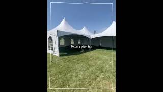 20x40 high peak frame tent [upl. by Irol]