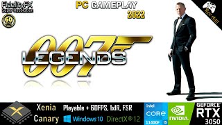 007 Legends PC Gameplay  Xenia Canary  Playable  Xbox 360 Emulator  2022 Latest [upl. by Anavrin830]