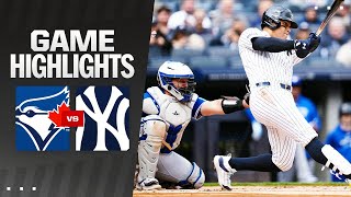 Blue Jays vs Yankees Game Highlights 4524  MLB Highlights [upl. by Hailahk129]