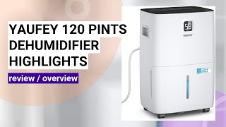 Yaufey 120 Pints Dehumidifier Review Ultimate Home Moisture Solution [upl. by Gabbey]