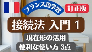 【フランス語】接続法・入門 1 現在形の活用と便利な使い方3つ  Jaimerais que Je voudrais que の違い [upl. by Zhang]