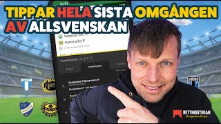 Tippar hela sista omgången av Allsvenskan 2024 [upl. by Guglielma760]