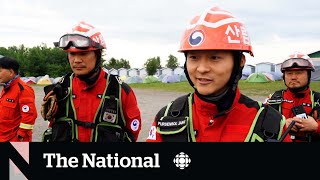 A day with the Korean team fighting Canada’s wildfires [upl. by Oiznun]