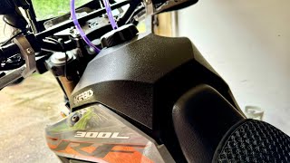 Fitment of Acerbis Tank on Honda CRF300LS [upl. by Leizahaj]