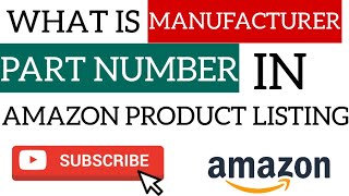 Manufacturer Part Number Amazon  Amazon Listing Manufacturer Part Number [upl. by Ro]