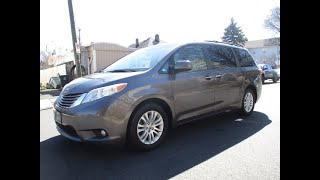 A750 2015 TOYOTA SIENNA XLE 8PASSENGERGRAY WITH BLIND SPOT MONITORING [upl. by Migeon]