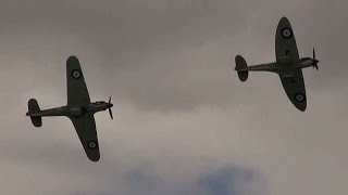 Hurricane and Spitfire  RIAT 2016 [upl. by Antsirhc305]