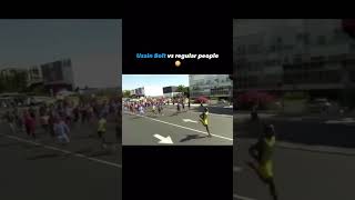 Usain Bolt vs Regular People [upl. by Eldorado]