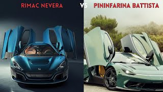 Epic Clash Rimac Nevera takes on Pininfarina Battista [upl. by Radley310]