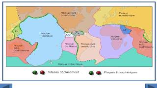 vitesse de déplacement des plaques lithosphériques [upl. by Malanie109]