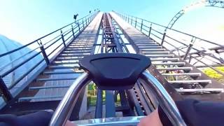 3D Roller Coaster VR180 Experience  LOST GRAVITY  VR POV  Walibi Holland Vuze XR Oculus Rift Go [upl. by Ztirf42]