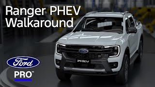 Ford Ranger PlugIn Hybrid Walkaround [upl. by Enelyahs]