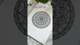 Unwind and relax with this calming mandala art video🌀 Mandalam shortsfeed [upl. by Aldred64]