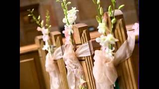 Simple diy wedding pew decorating ideas [upl. by Kaleb]