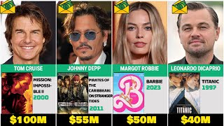 The Actors Who Earned the Most from One Movie  Movie Star Salaries [upl. by Neelon]