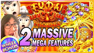 🛑MEGA FEATURES amp MASSIVE WINS On Fu Dai Lian Lian Phoenix WithDGProduction777 Yaamava [upl. by Ahsyia350]