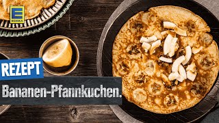 BananenPfannkuchen  Leckeres Pfannkuchen Rezept [upl. by Kurtzman473]