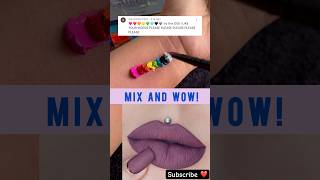 From Basic to WOW  Lipstick Color Reveal  colourmixing lipstickhacks shortsfeed [upl. by Relyuhcs628]