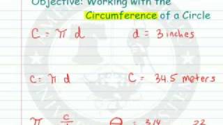 Circumference and Diameter of a Circle and Pi [upl. by Aneleiram]