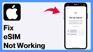 How to Fix eSIM Not Working in iPhone 2024 [upl. by Namor176]
