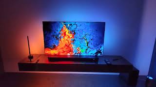 Samsung 2023 quotAmbilight TVquot by using the Philips Hue Sync TV app  HWQ990C and 65S90C [upl. by Norita25]