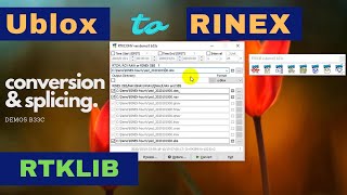 Converting Ublox data to RINEX  Splicing RINEX data  RTKLIB [upl. by Daria]