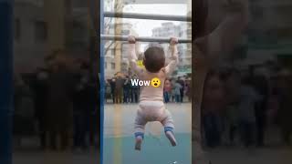 Baby wonders baby cute viralvideo funny cutebaby love excercise [upl. by Okiruy]