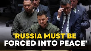 Zelensky Speech live Ukraine’s Zelensky Delivers Key Speech at UN  Russia Ukraine War  Putin [upl. by Ahsar]