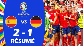 Espagne contre Allemagne 21 Résumé et buts  UEFA Euro 2024 [upl. by Rifkin746]