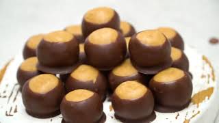 Classic 4Ingredient BUCKEYE Peanut Butter Balls [upl. by Suzann466]