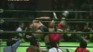 Kenta Kobashi Burning Lariat [upl. by Ayomat145]