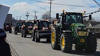 convoi farmers in Quebec rimouski Canada today 2024 [upl. by Eelesor]