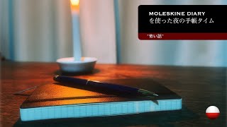 モレスキンダイアリーを使った夜の手帳タイム quot怖い話quot [upl. by Bently]