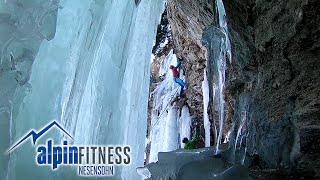 EISKLETTERN  ICE CLIMBING Eispark Osttirol  ThiEYE Action Camera i60 FullHD WiFi [upl. by Hnamik]