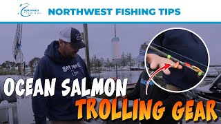 Ocean Salmon Trolling Gear  Northwest Fishing PROTIP [upl. by Siuqram965]