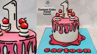 CARTOON CAKE MASH UP All the cartoon cakes I’ve made so far [upl. by Anail915]