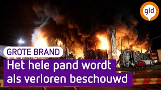 GROTE BRAND verwoest Textielbedrijf [upl. by Ahsitel]