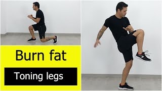 🔥 Cardiovascular exercises at home 【burn fat and tone the legs】 [upl. by Bunny]