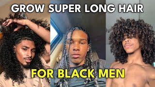 How To Grow Long Hair Fast For Black Men [upl. by Ojytteb827]