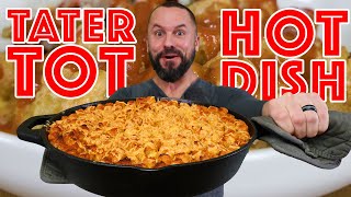 How to TATER TOT HOT DISH  KITSCHY KITCHEN [upl. by Reizarf16]