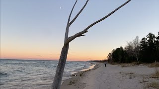 Lake Huron November Beach Walking 4K [upl. by Loveridge686]