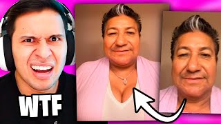 REACCIONANDO al FILTRO MÁS RARO de TIK TOK [upl. by Tteraj859]