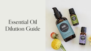 Essential Oil Dilution Rate Guide [upl. by Sekyere]