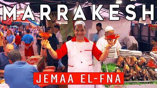 JEMAA ELFNA MARRAKESH 🇲🇦 MOST CHAOTIC 😱 PLACE IN MOROCCO [upl. by Odnam426]